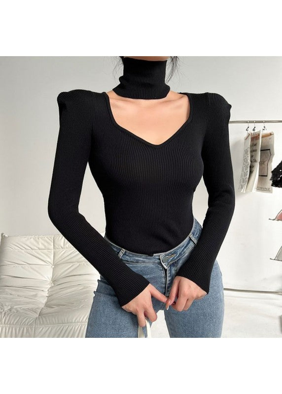 FIRST MOVE BLACK CHOKER TOP