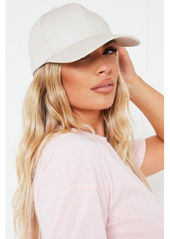 MERCHE BASIC WHITE BASEBALL CAP